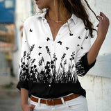 Van Elst Mode® | MODISCH BEDRUCKTE BLUSE