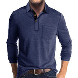 Herren Langarmshirt in Unifarbe