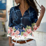Van Elst Mode® | MODISCH BEDRUCKTE BLUSE