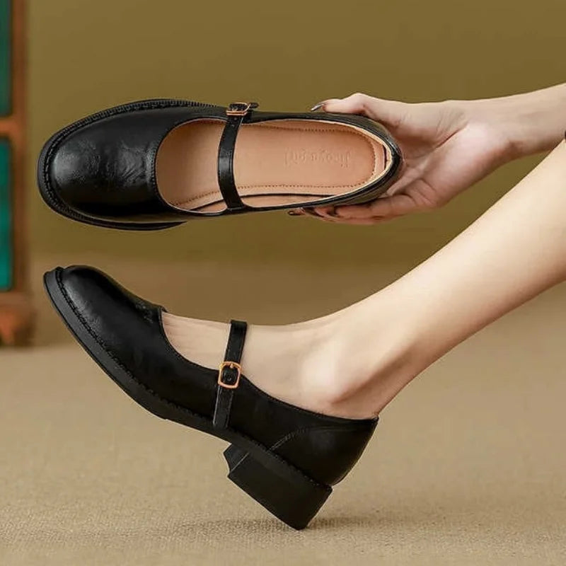 Lydia | Klassische Leder-Mary Janes