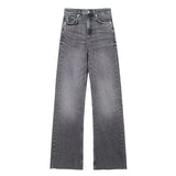 Van Elst Mode® | Graue Damenhose Weite Beine