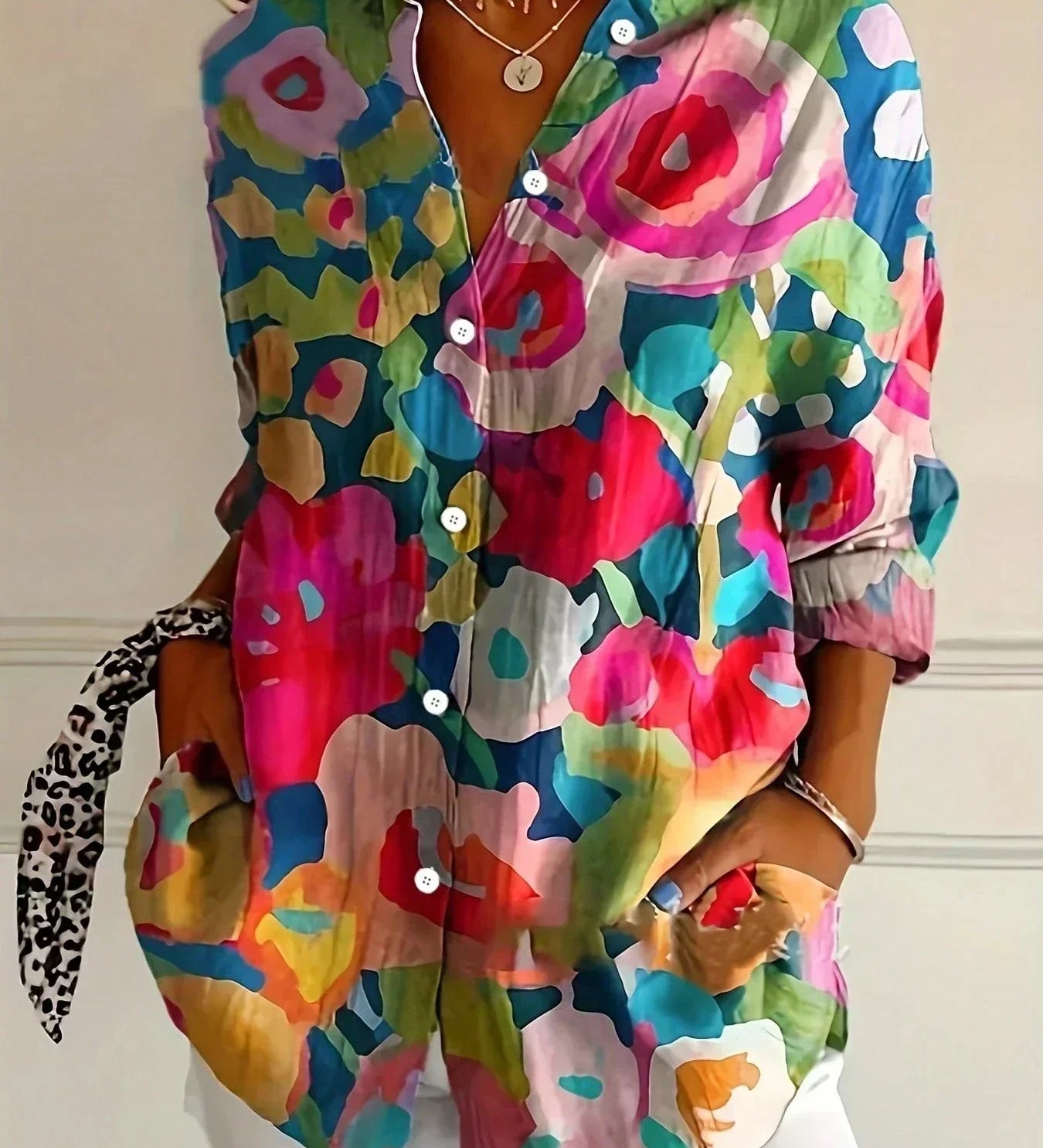 Bunte Frühlingsbluse