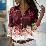 Van Elst Mode® | MODISCH BEDRUCKTE BLUSE