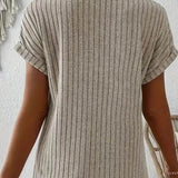 Van Elst Mode® | STRICKBLUSE MIT V-AUSSCHNITT
