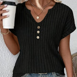 Van Elst Mode® | STRICKBLUSE MIT V-AUSSCHNITT