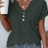 Van Elst Mode® | STRICKBLUSE MIT V-AUSSCHNITT