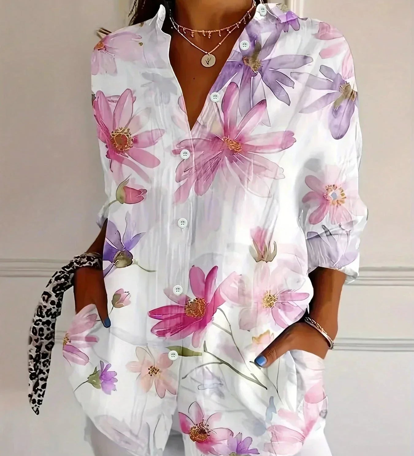 Bunte Frühlingsbluse