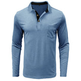 Herren Langarmshirt in Unifarbe