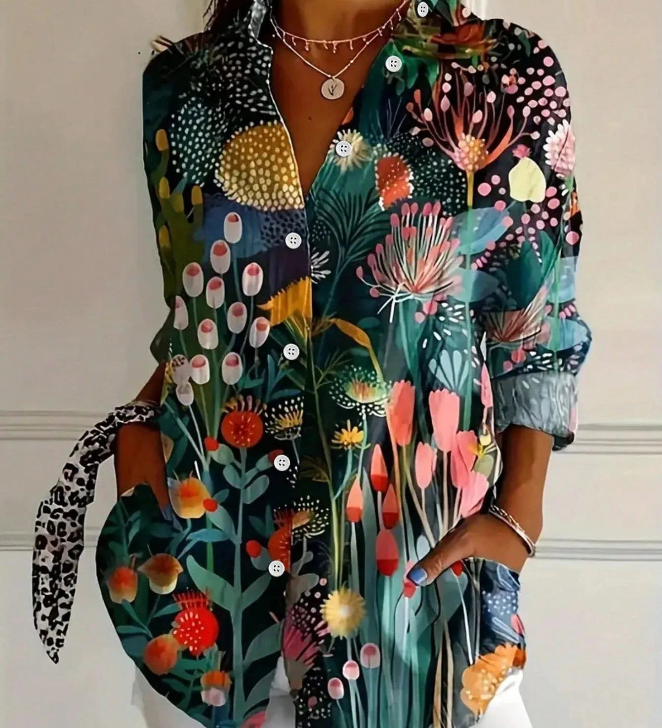Bunte Frühlingsbluse