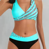 Mona | Bunt bedruckter Bikini in warmen Farbtönen