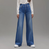 Van Elst Mode® | Blaue Damenhose Weit