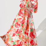 Celine | Weibliches Kleid mit Blumenmuster