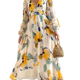 Celine | Weibliches Kleid mit Blumenmuster
