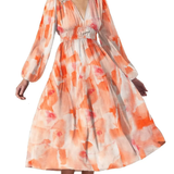 Celine | Weibliches Kleid mit Blumenmuster