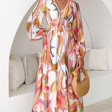 Celine | Weibliches Kleid mit Blumenmuster