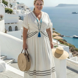 Seren | V-Ausschnitt Wickel-Maxikleid