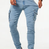 Elastische Cargo Jeans für Herren