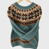 Annika | Pullover mit Meeres- und Kiefernmotiv