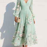 Aurelia Floral Midi Kleid
