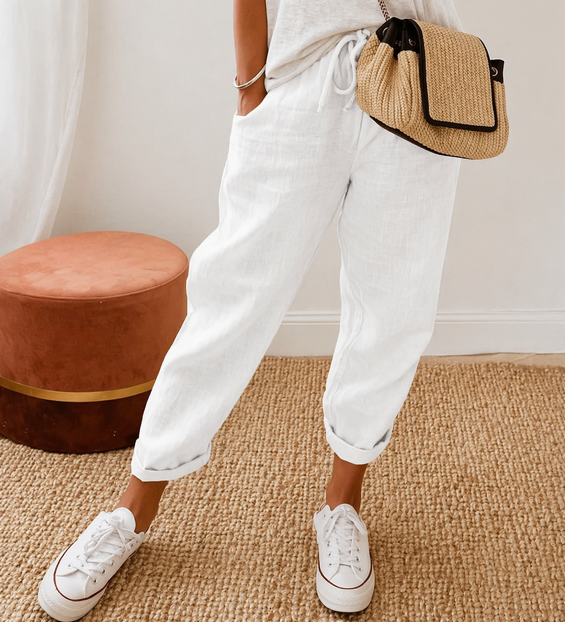 Nora Entspannte Leinenhose