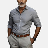 Herren Slim Fit Business Hemd mit Knitterfrei