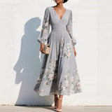 Aurelia Floral Midi Kleid
