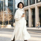 Glenda™ - Damen Oversize Strickkleid Rollkragen