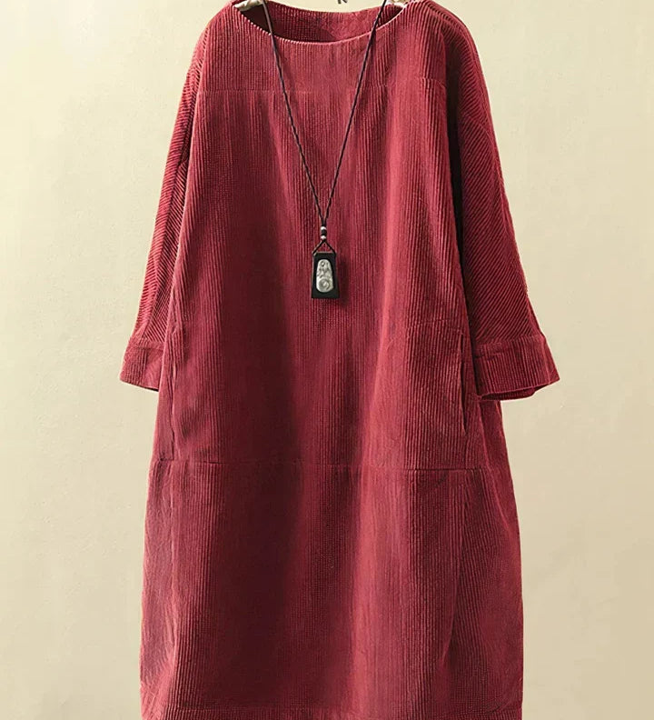 Velvra™ - Gemütliche Vintage Cord Tunika