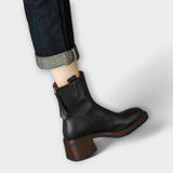 Lara - Damen Gummi- und Kunstlederstiefel