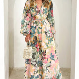 Celine | Weibliches Kleid mit Blumenmuster