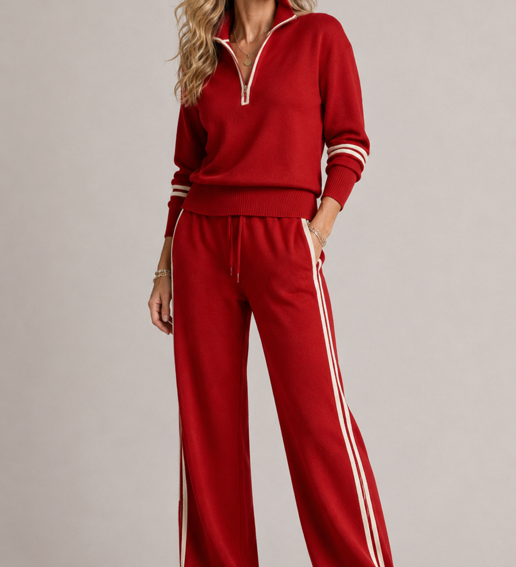 Serena | Zip-Up Sweater Set