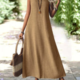 Clara | Ärmelloses Maxikleid