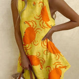 Orvienne™ | Minikleid mit Krebs-Muster