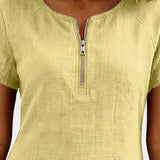 Baumwollkleid mit Reißverschluss