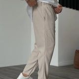 Herren Relax Fit Plissee Hose – Eleganter und Bequemer Alltags- und Business-Look