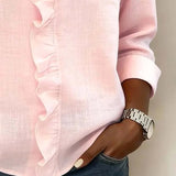 Beatrice | Edle V-Ausschnitt Bluse