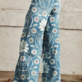 Van Elst Mode®| Elegante Boho-Hose mit Blumenmuster