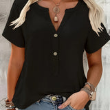 Van Elst Mode® | Elegante V-Ausschnitt Bluse