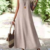 Clara | Ärmelloses Maxikleid