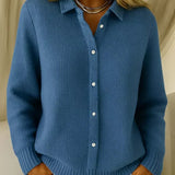 Katharina | Strukturierter Strickcardigan mit Knöpfen
