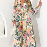 Celine | Weibliches Kleid mit Blumenmuster