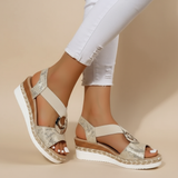 Elegante Plateau-Sandalen