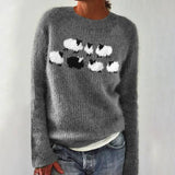 Romy | Bequemer und süßer Pullover mit Schafmotiv