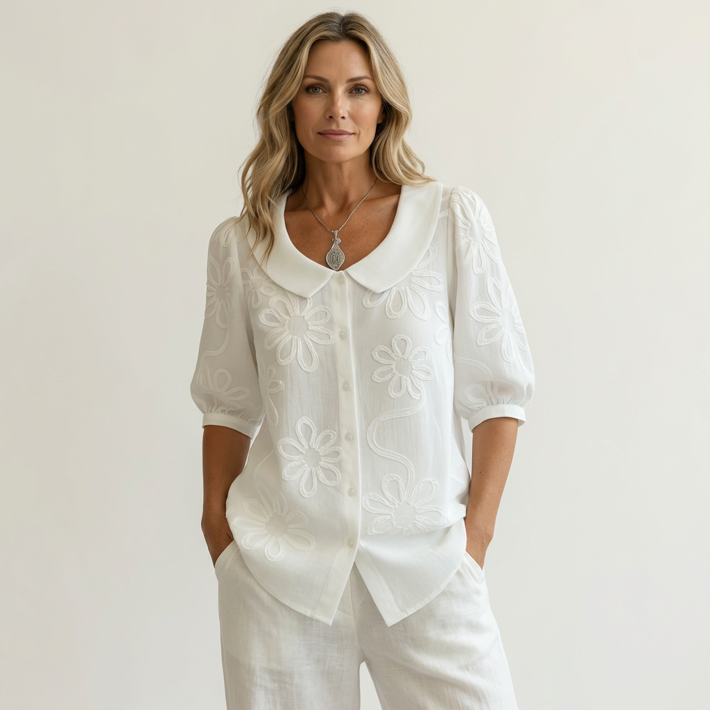 Elegante weiche Damenbluse