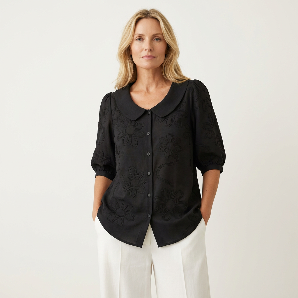 Elegante weiche Damenbluse