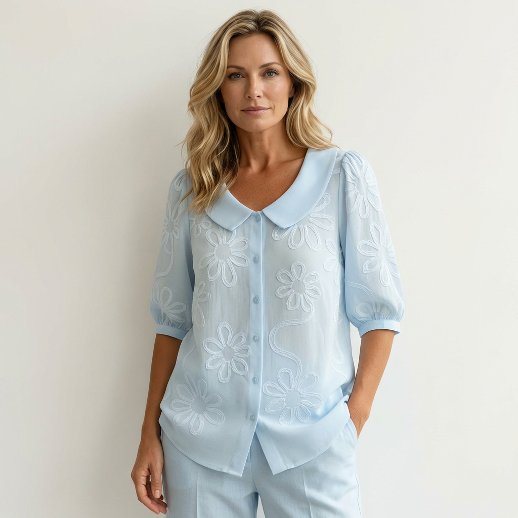 Elegante weiche Damenbluse