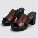 Capri Leder Mules