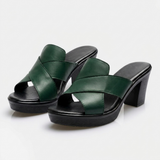 Capri Leder Mules
