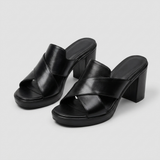 Capri Leder Mules