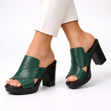 Capri Leder Mules